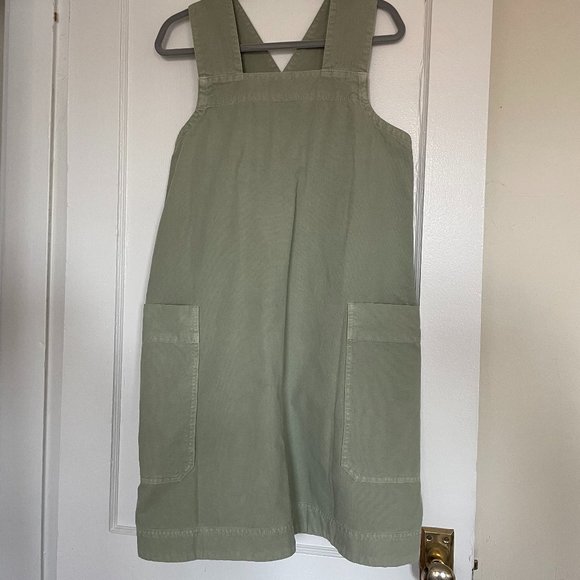 Everlane Dresses Everlane Organic Cotton Cross Back Apron Dress In